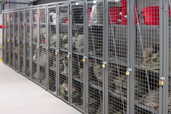 Image of personal wire mesh storage