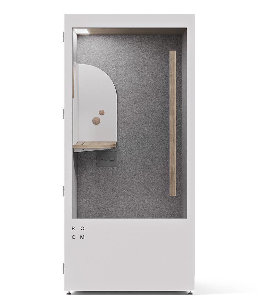 Image of an acoustic pod phone booth