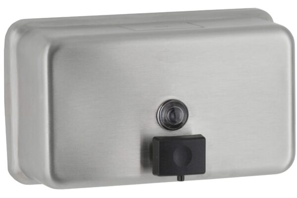 Chrome Rectangle Wall Mounted Soap Dispenser
