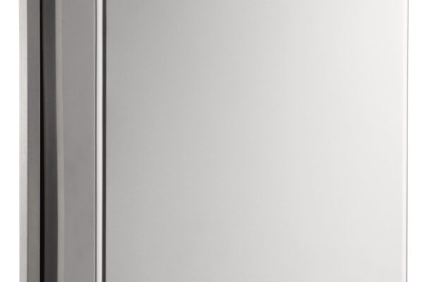 Restroom Waste Receptacle, Stainless Steel, Recessed