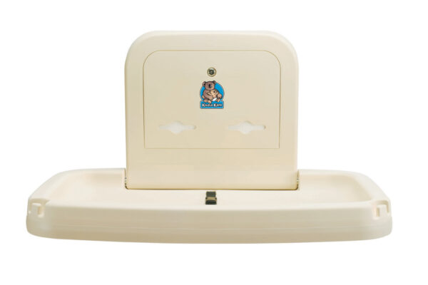 Open View of Beige Plastic Koala Kare Changing Table