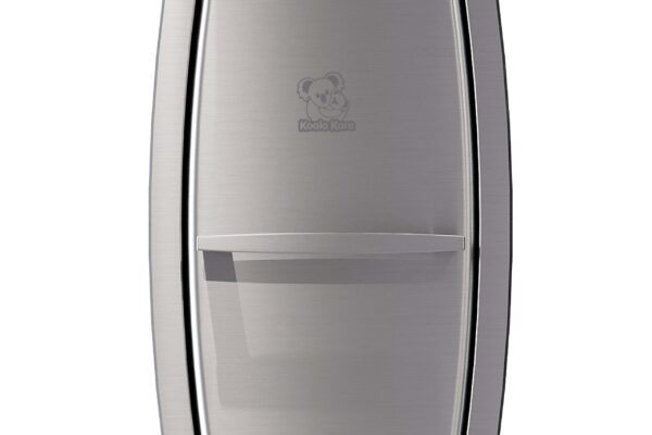 Closed View of Vertical Chrome Koala Kare Changing Table