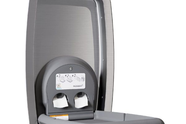 Open View of Vertical Chrome Koala Kare Changing Table