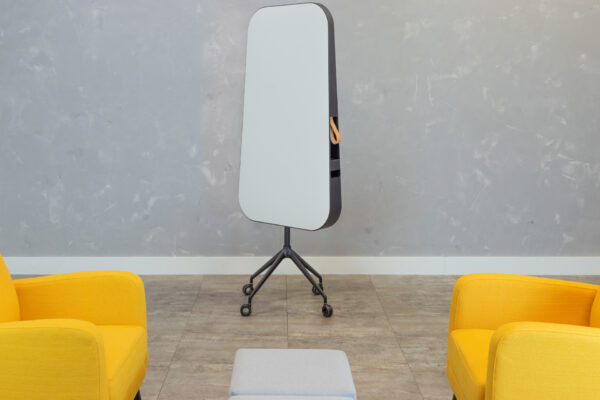 A 4 wheeled Frameless Mobile Whiteboard